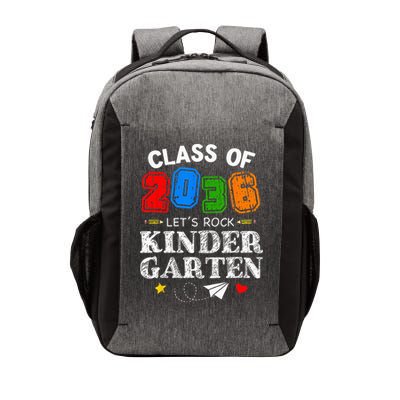 Class Of 2036 Lets Rock Kindergarten Back To School Vector Backpack