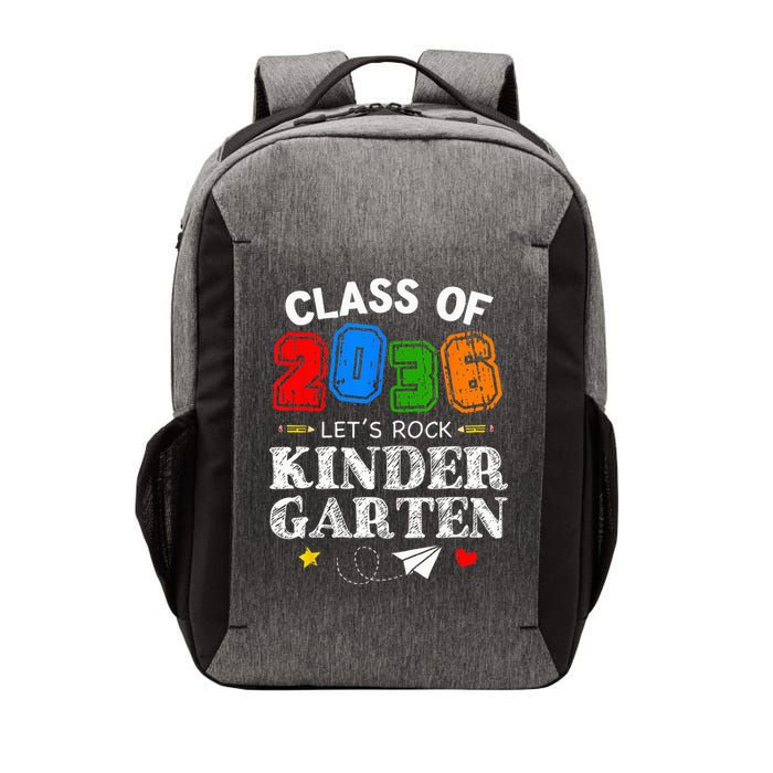 Class Of 2036 Lets Rock Kindergarten Back To School Vector Backpack