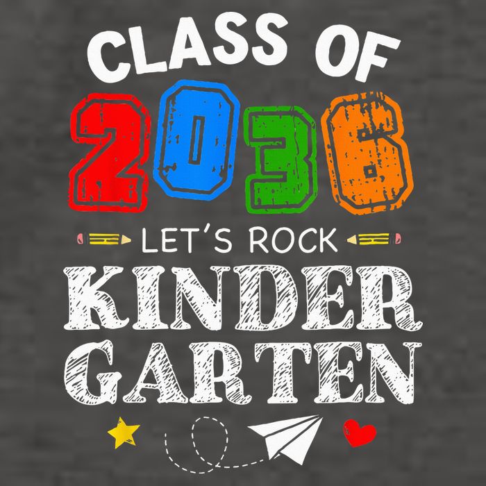 Class Of 2036 Lets Rock Kindergarten Back To School Vector Backpack