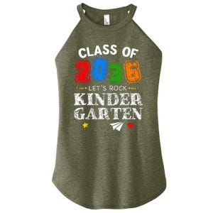 Class Of 2036 Lets Rock Kindergarten Back To School Women's Perfect Tri Rocker Tank