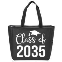 Class Of 2035 Graduation Zip Tote Bag