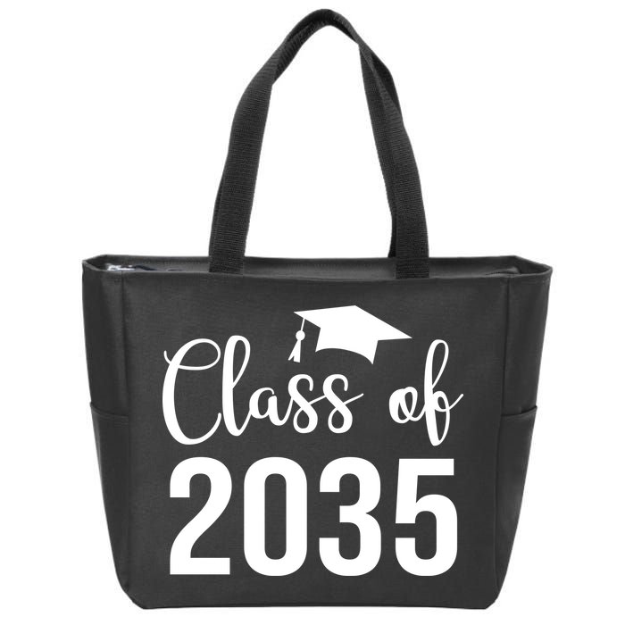 Class Of 2035 Graduation Zip Tote Bag