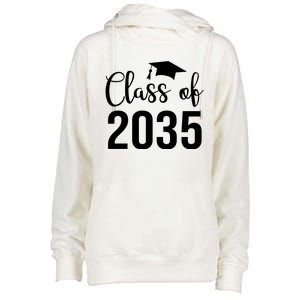 Class Of 2035 Graduation Womens Funnel Neck Pullover Hood