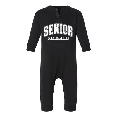 Class Of 2025 Senior 2025 Graduation 2025 Back To School Infant Fleece One Piece