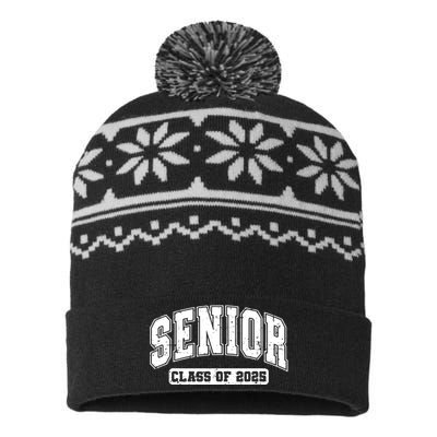 Class Of 2025 Senior 2025 Graduation 2025 Back To School USA-Made Snowflake Beanie