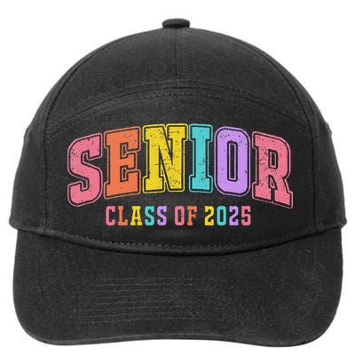 Class Of 2025 Senior 2025 Graduation 2025 Back To School 7-Panel Snapback Hat
