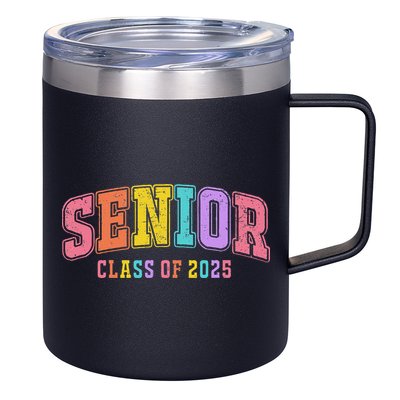 Class Of 2025 Senior 2025 Graduation 2025 Back To School 12oz Stainless Steel Coffee Mug