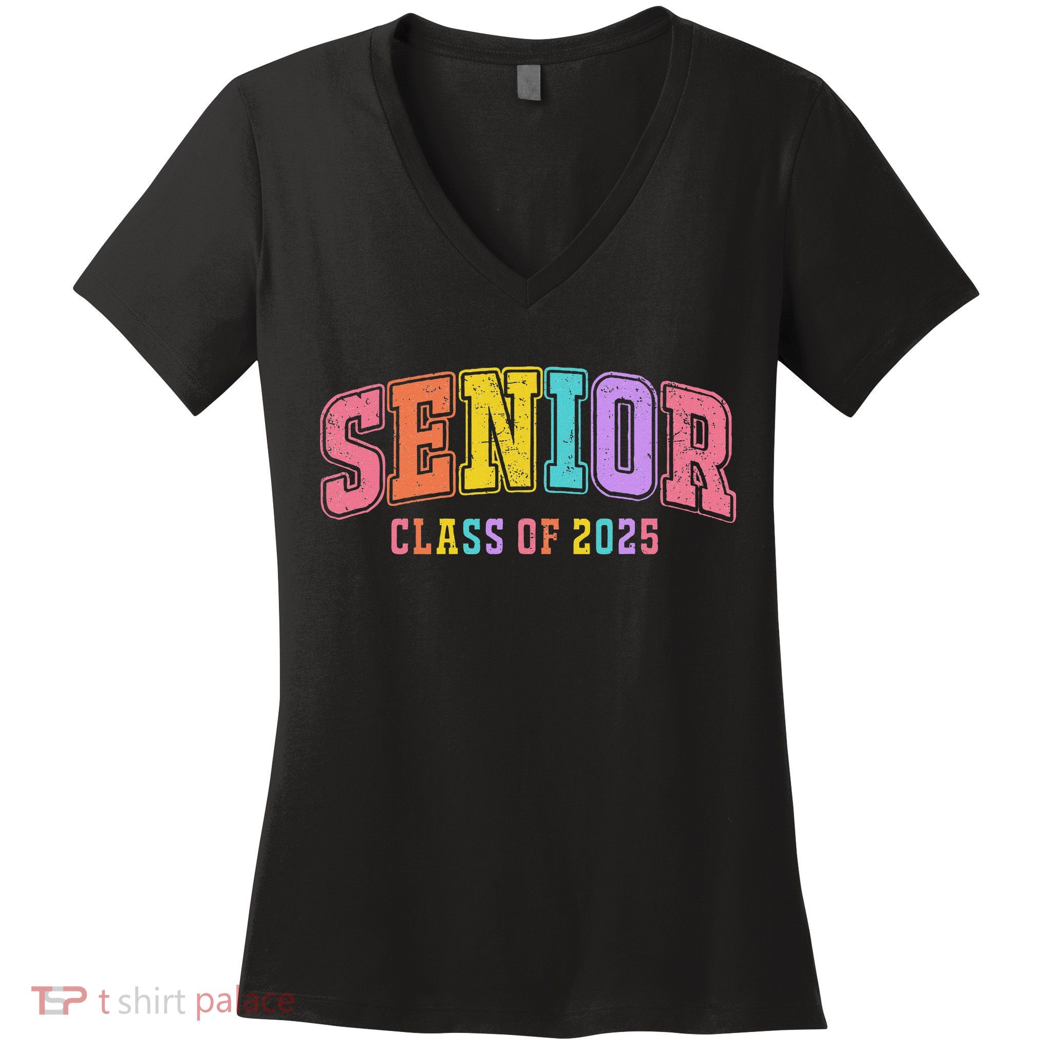 Class Of 2025 Senior 2025 Graduation 2025 Back To School Women's V-Neck T-Shirt