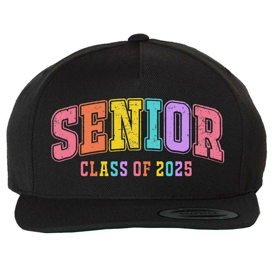 Class Of 2025 Senior 2025 Graduation 2025 Back To School Wool Snapback Cap