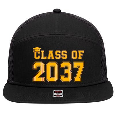 Class Of 2037 Pre K Grow With Me Graduation Back To School Gifts Tees 7 Panel Mesh Trucker Snapback Hat