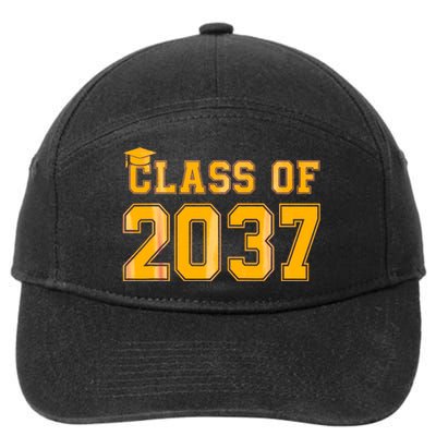 Class Of 2037 Pre K Grow With Me Graduation Back To School Gifts Tees 7-Panel Snapback Hat