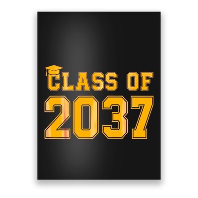 Class Of 2037 Pre K Grow With Me Graduation Back To School Gifts Tees Poster