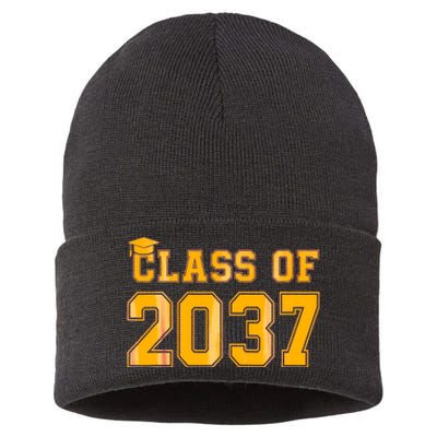 Class Of 2037 Pre K Grow With Me Graduation Back To School Gifts Tees Sustainable Knit Beanie