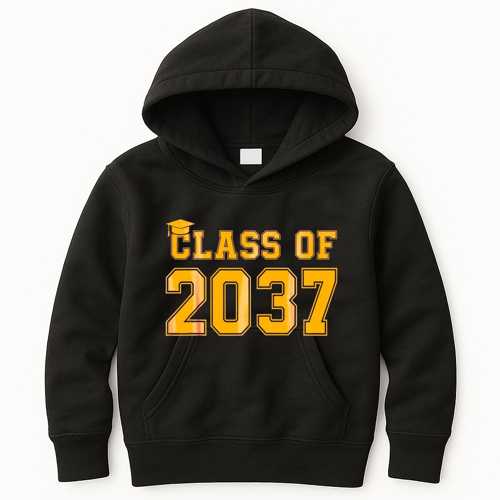 Class Of 2037 Pre K Grow With Me Graduation Back To School Gifts Tees Kids Hoodie
