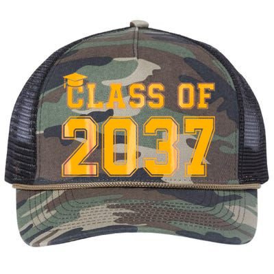 Class Of 2037 Pre K Grow With Me Graduation Back To School Gifts Tees Retro Rope Trucker Hat Cap