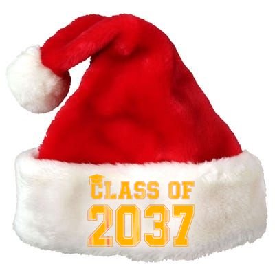 Class Of 2037 Pre K Grow With Me Graduation Back To School Gifts Tees Premium Christmas Santa Hat