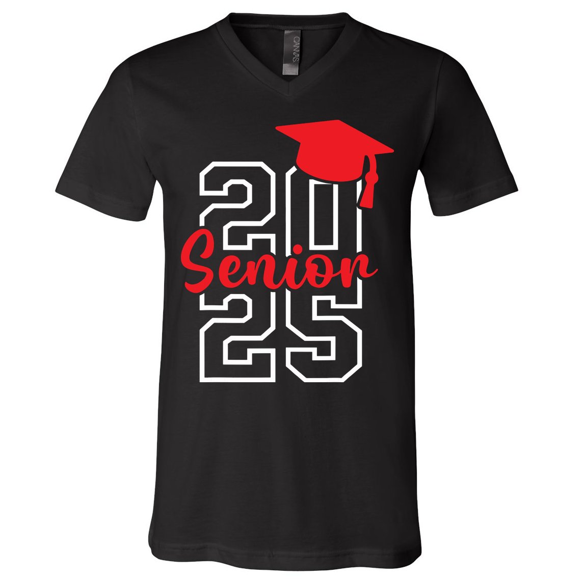 Class Of 2025 Senior 2025 Graduation 2025 Back To School V-Neck T-Shirt