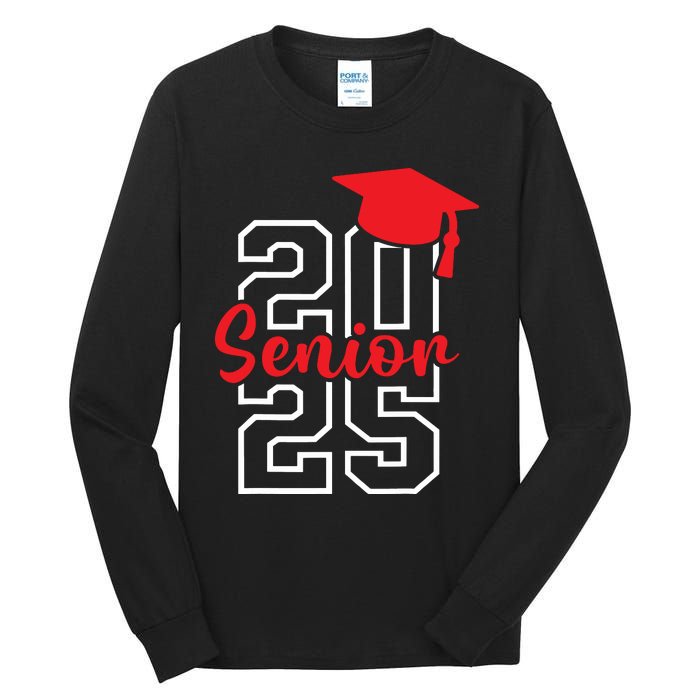 Class Of 2025 Senior 2025 Graduation 2025 Back To School Tall Long Sleeve T-Shirt