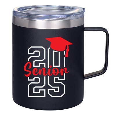 Class Of 2025 Senior 2025 Graduation 2025 Back To School 12oz Stainless Steel Coffee Mug