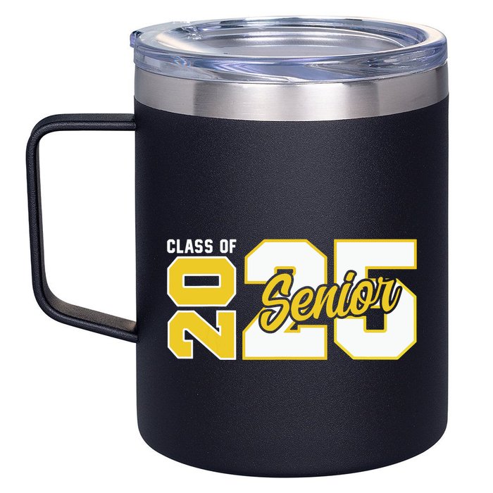 Class Of 2025 Senior 2025 Graduation 2025 Back To School 12oz Stainless Steel Coffee Mug