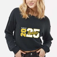 Class Of 2025 Senior 2025 Graduation 2025 Back To School Cropped Pullover Crew