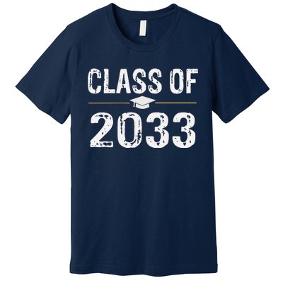 Class Of 2033 Grow With Me School Graduation Premium T-Shirt