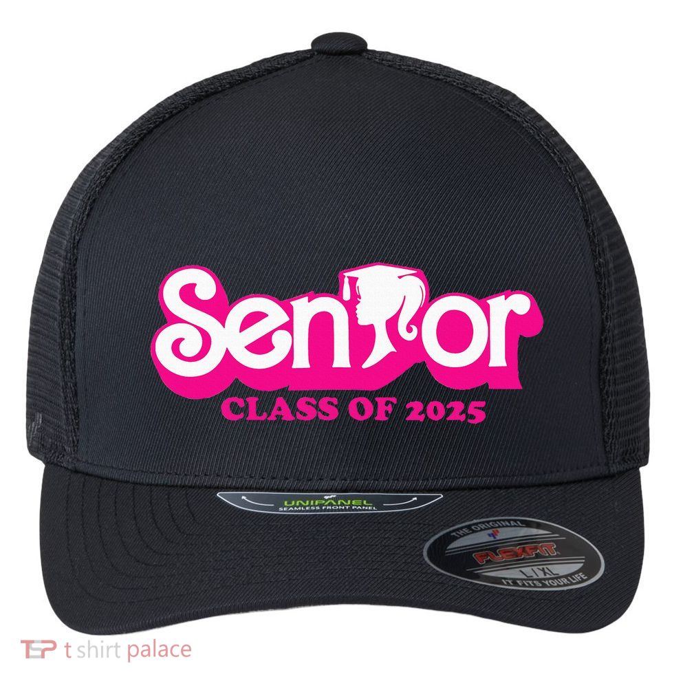 Class Of 2025 Senior Design Funny Seniors 2025 Flexfit Unipanel Trucker Cap