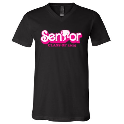 Class Of 2025 Senior Design Funny Seniors 2025 V-Neck T-Shirt