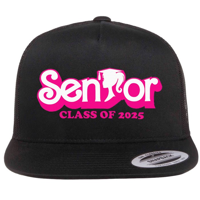 Class Of 2025 Senior Design Funny Seniors 2025 Flat Bill Trucker Hat