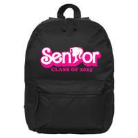 Class Of 2025 Senior Design Funny Seniors 2025 16 in Basic Backpack