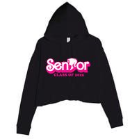 Class Of 2025 Senior Design Funny Seniors 2025 Crop Fleece Hoodie