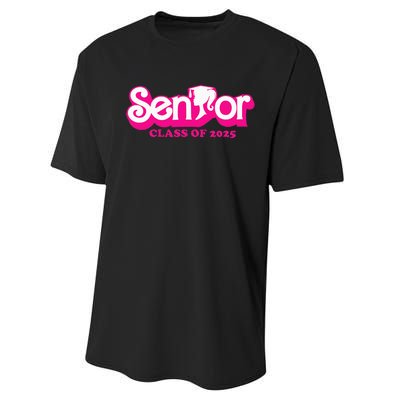 Class Of 2025 Senior Design Funny Seniors 2025 Performance Sprint T-Shirt