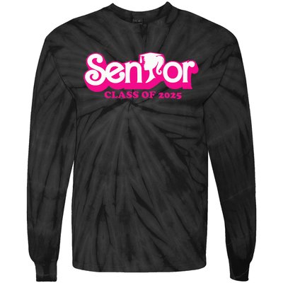 Class Of 2025 Senior Design Funny Seniors 2025 Tie-Dye Long Sleeve Shirt