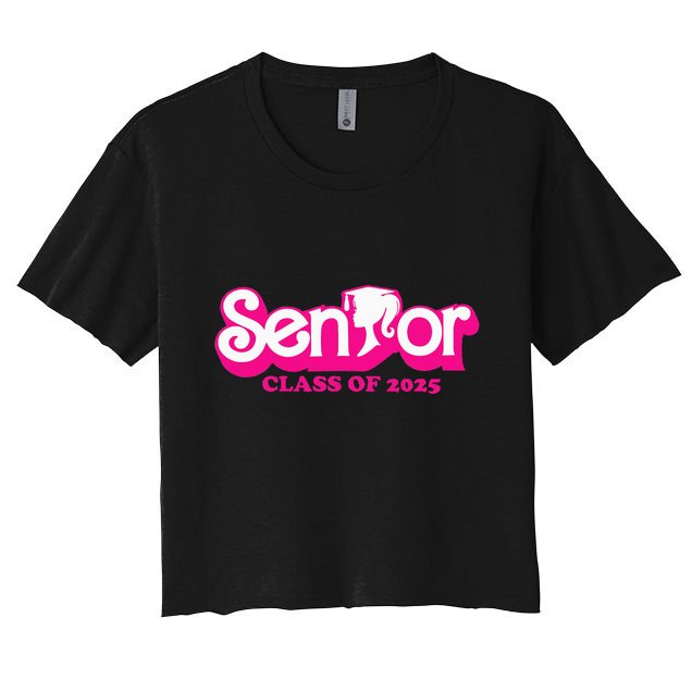 Class Of 2025 Senior Design Funny Seniors 2025 Crop Top