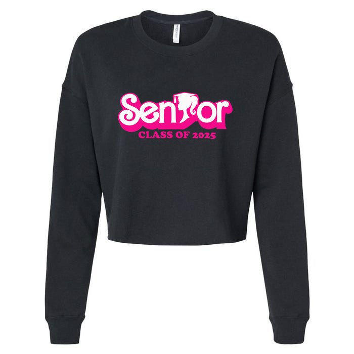 Class Of 2025 Senior Design Funny Seniors 2025 Cropped Pullover Crew