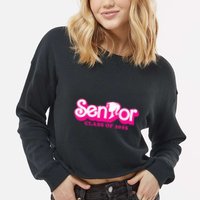 Class Of 2025 Senior Design Funny Seniors 2025 Cropped Pullover Crew