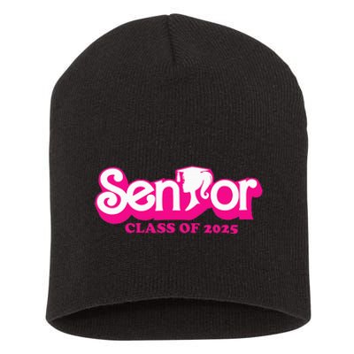 Class Of 2025 Senior Design Funny Seniors 2025 Short Acrylic Beanie