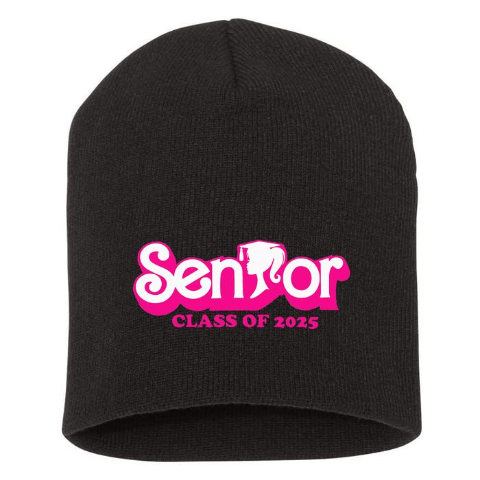 Class Of 2025 Senior Design Funny Seniors 2025 Short Acrylic Beanie