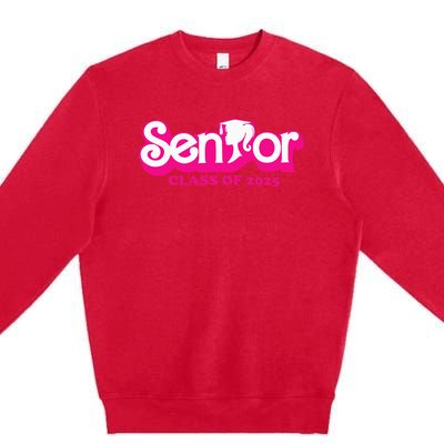 Class Of 2025 Senior Design Funny Seniors 2025 Premium Crewneck Sweatshirt