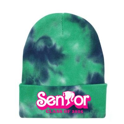 Class Of 2025 Senior Design Funny Seniors 2025 Tie Dye 12in Knit Beanie