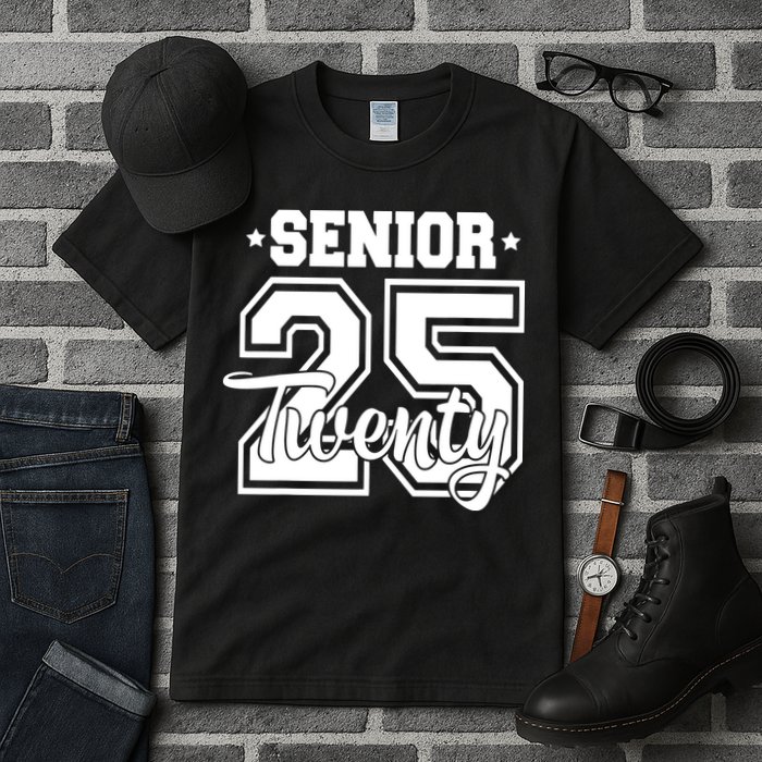 Class Of 2025 Senior 2025 Graduation Or First Day Of School Tall T-Shirt