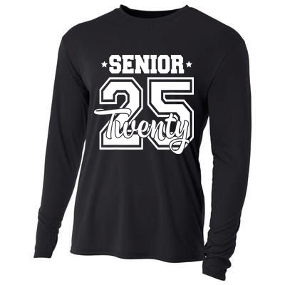 Class Of 2025 Senior 2025 Graduation Or First Day Of School Cooling Performance Long Sleeve Crew