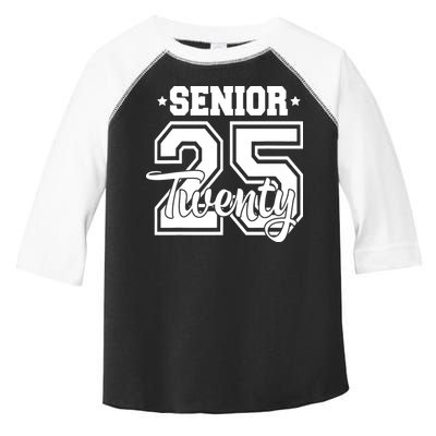 Class Of 2025 Senior 2025 Graduation Or First Day Of School Toddler Fine Jersey T-Shirt