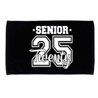 Class Of 2025 Senior 2025 Graduation Or First Day Of School Microfiber Hand Towel