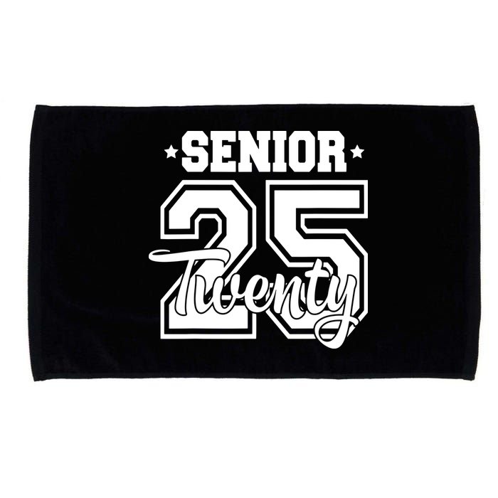 Class Of 2025 Senior 2025 Graduation Or First Day Of School Microfiber Hand Towel