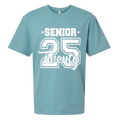 Class Of 2025 Senior 2025 Graduation Or First Day Of School Sueded Cloud Jersey T-Shirt