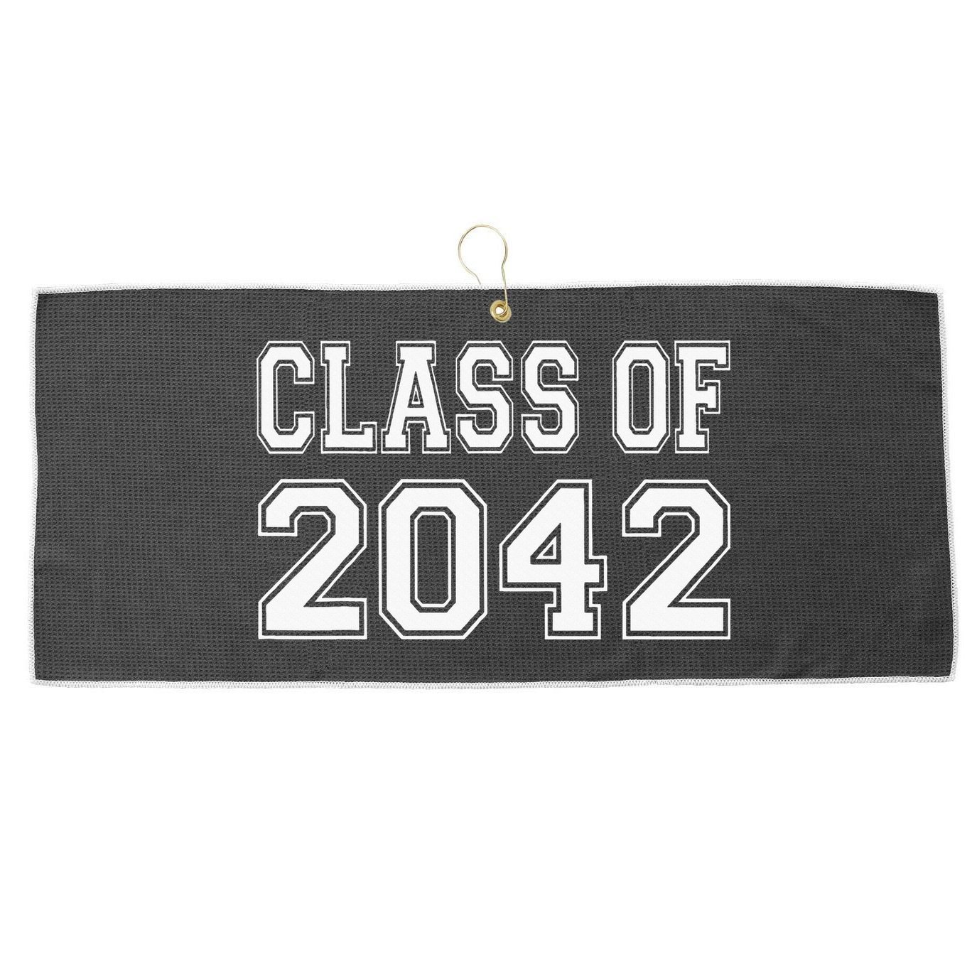 Class Of 2042 Large Microfiber Waffle Golf Towel