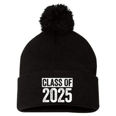 Class Of 2025 Senior 2025 Graduation Pom Pom 12in Knit Beanie