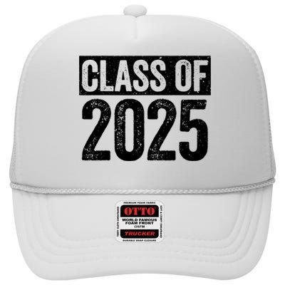 Class Of 2025 Senior 2025 Graduation High Crown Mesh Back Trucker Hat