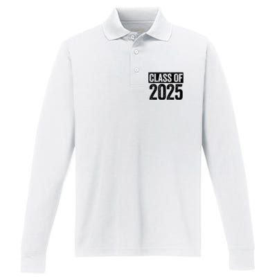 Class Of 2025 Senior 2025 Graduation Performance Long Sleeve Polo